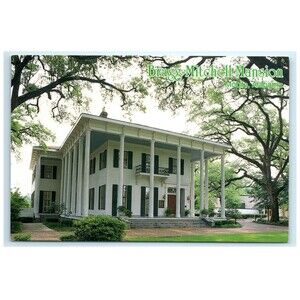 Vintage ALABAMA Postcard Mobile Bragg Mitchell Mansion‎ Antebellum Home Museum